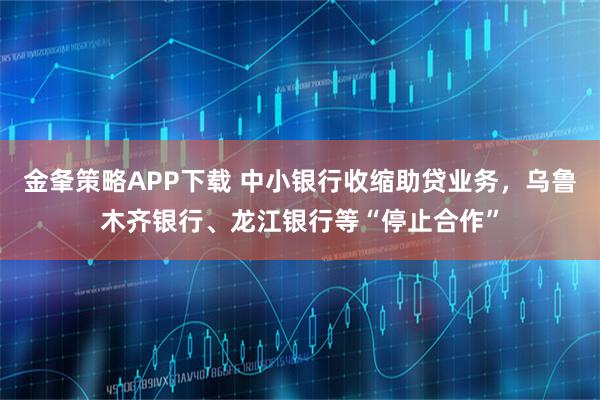 金夆策略APP下载 中小银行收缩助贷业务，乌鲁木齐银行、龙江银行等“停止合作”